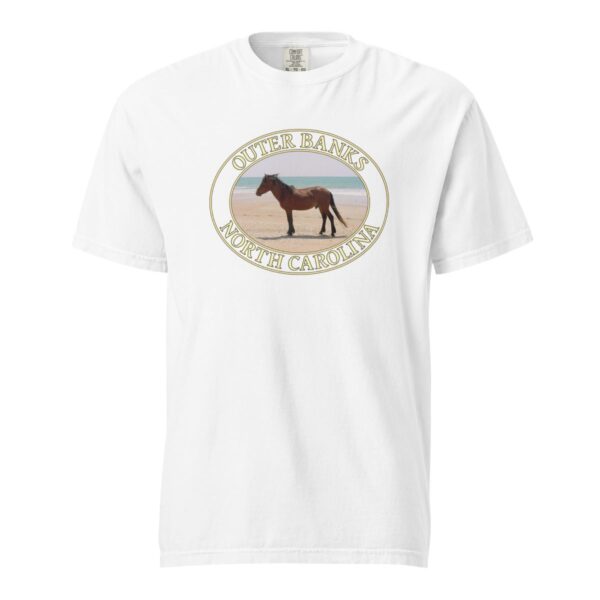 Outer Banks T-Shirt - Wild Horses Graphic on Comfort Colors Heavyweight (Front print, transparent graphic) - Image 7