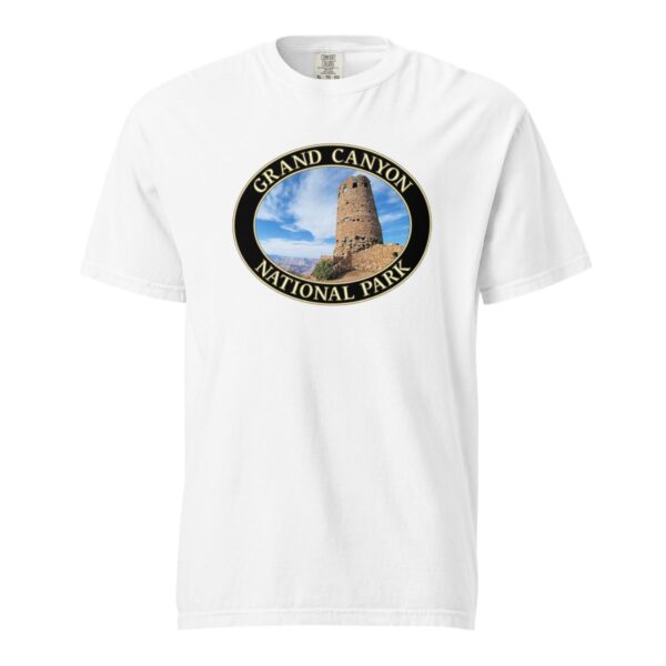 Grand Canyon National Park T-Shirt - Watchtower Graphic on Comfort Colors Heavyweight (Front Print, Black Graphic) - Image 7