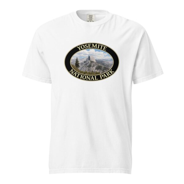 Yosemite National Park T-Shirt - Half Dome Graphic on Comfort Colors Heavyweight (Front Print, Black Graphic) - Image 7