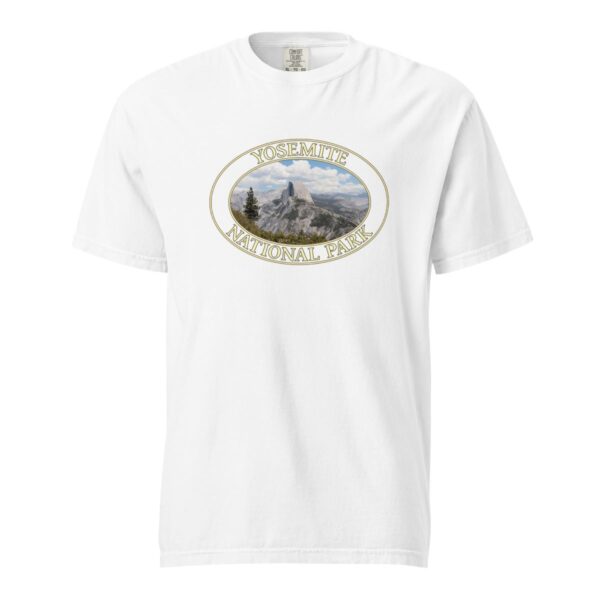 Yosemite National Park T-Shirt - Half Dome Graphic on Comfort Colors Heavyweight (Front Print, Transparent Graphic) - Image 7