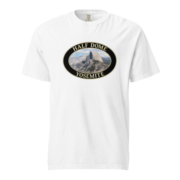 Yosemite National Park T-Shirt - Half Dome Graphic on Comfort Colors Heavyweight (Front Print, Black Graphic) - Image 7