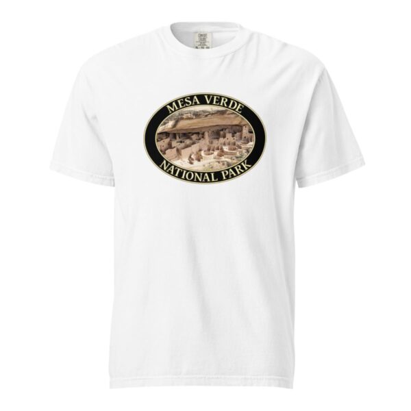 Mesa Verde National Park T-Shirt - Cliff Palace Graphic on Comfort Colors Heavyweight (Front print, black graphic) - Image 7