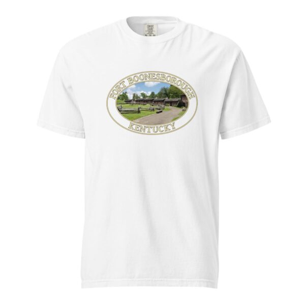 Fort Boonesborough Kentucky T-Shirt - Historic Site Graphic on Comfort Colors Heavyweight (Front print, transparent graphic) - Image 7