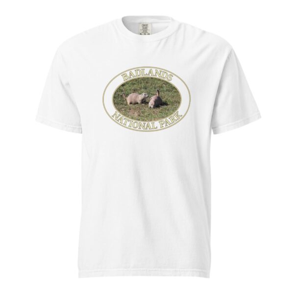 Prairie Dog Couple at Badlands National Park T-Shirt - Wildlife Graphic on Comfort Colors Heavyweight (Front print, transparent graphic) - Image 7