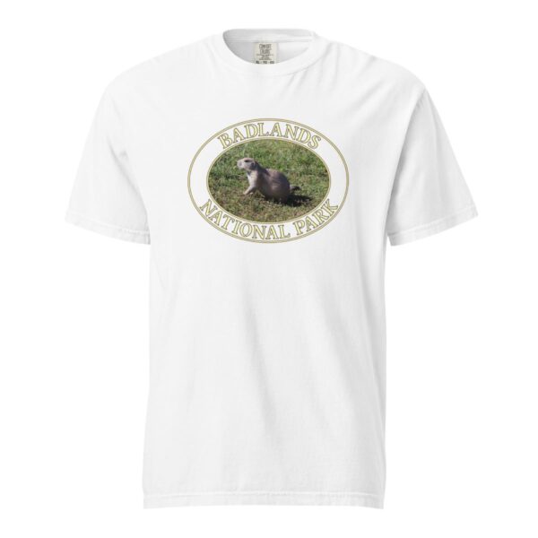 Prairie Dog at Badlands National Park T-Shirt - Wildlife Graphic on Comfort Colors Heavyweight (Front print, transparent graphic) - Image 7