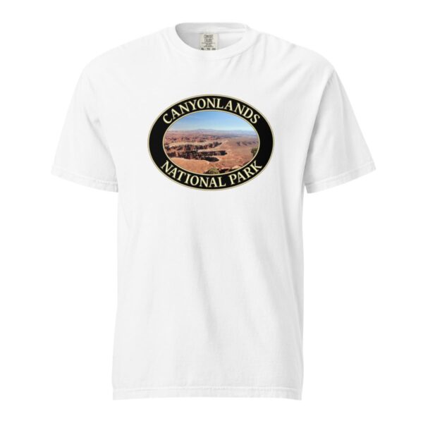 Grand View Point Canyonlands National Park T-Shirt – Scenic Desert Vista Comfort Colors Tee (Front print, black graphic) - Image 7