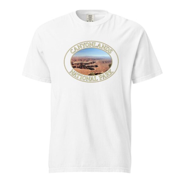 Grand View Point Canyonlands National Park T-Shirt – Scenic Desert Vista Comfort Colors Tee (Front print, transparent graphic) - Image 7