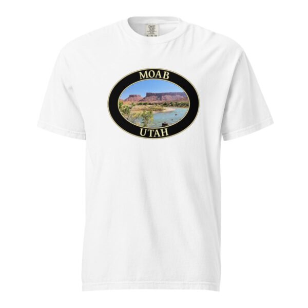 Colorado River Moab Utah T-Shirt – Scenic Desert River Comfort Colors Heavyweight Tee (Front print, black graphic) - Image 7