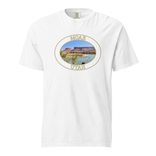 Colorado River Moab Utah T-Shirt – Scenic Desert River Comfort Colors Heavyweight Tee (Front print, transparent graphic) - Image 7