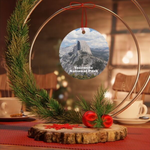 Yosemite National Park Ornament - Half Dome Scene, 3.5" Double-Sided Aluminum Christmas Ornament, Personalized Gift - Image 4