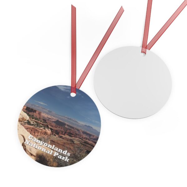 Canyonlands National Park Ornament - Scenic Desert Landscape, 3.5" Double-Sided Aluminum Christmas Ornament - Image 2