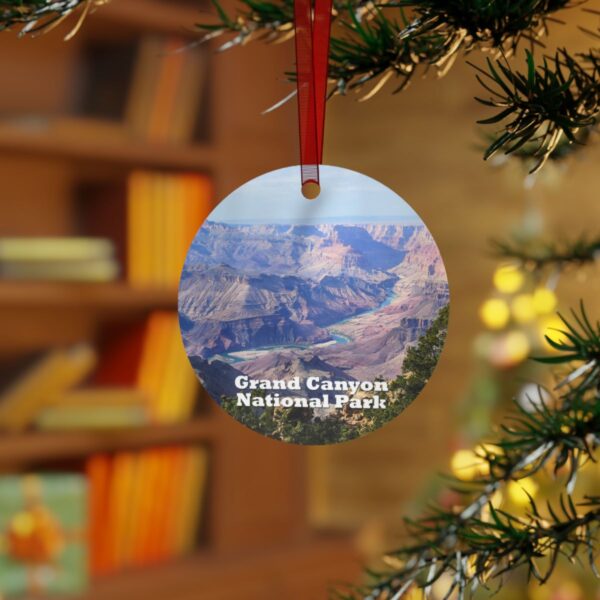 Grand Canyon National Park Ornament - Colorado River Scene, 3.5" Double-Sided Aluminum Christmas Ornament, Personalized Gift - Image 3