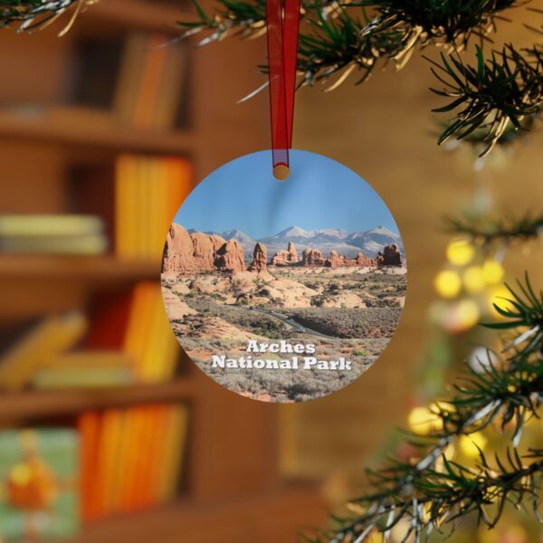 The Windows at Arches National Park Ornament - Double-Sided Aluminum - Durable, Scratch-Resistant - Perfect Gift for Park Lovers - Image 3