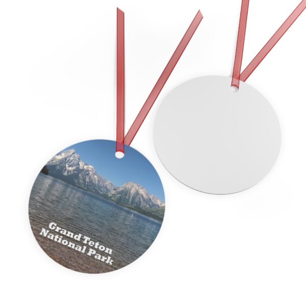 Jackson Lake Ornament – Grand Teton National Park – Scenic Mountain and Lake Holiday Keepsake - Image 2