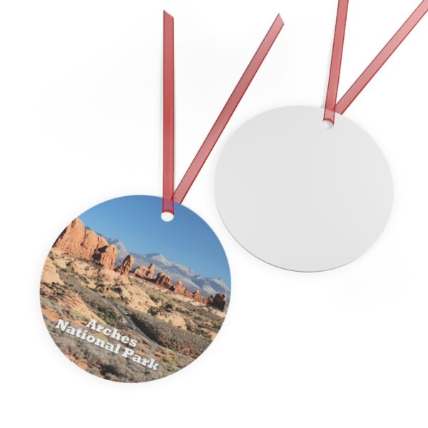 The Windows at Arches National Park Ornament - Double-Sided Aluminum - Durable, Scratch-Resistant - Perfect Gift for Park Lovers - Image 2