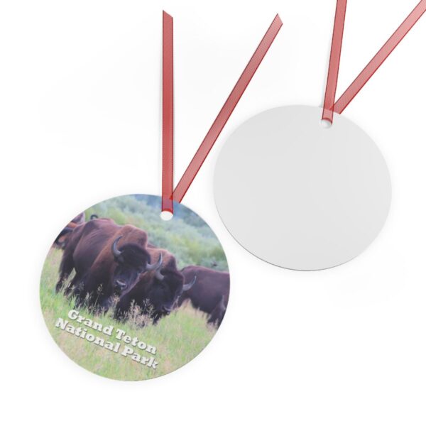 Wild Buffalo Ornament – Grand Teton National Park – Majestic Wildlife Holiday Keepsake - Image 2