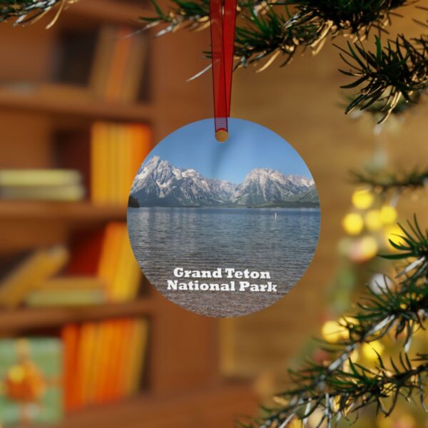 Jackson Lake Ornament – Grand Teton National Park – Scenic Mountain and Lake Holiday Keepsake - Image 3