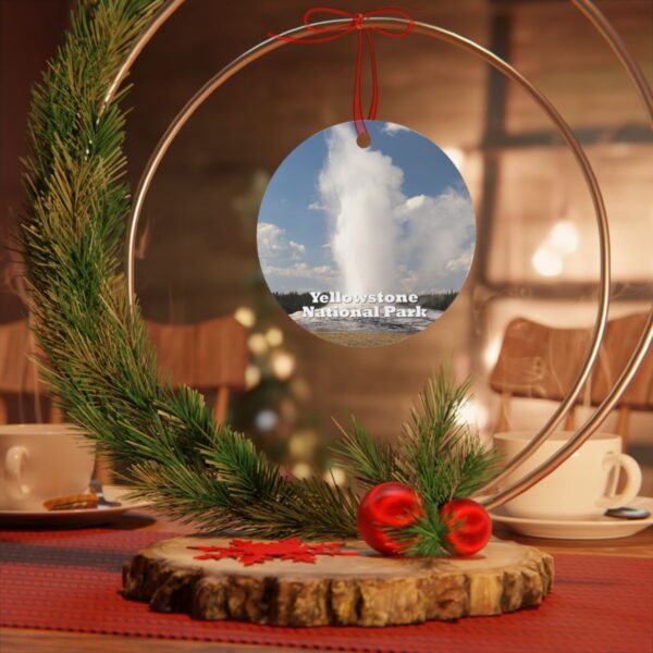 Old Faithful Ornament – Yellowstone National Park – Iconic Geyser Keepsake - Image 4