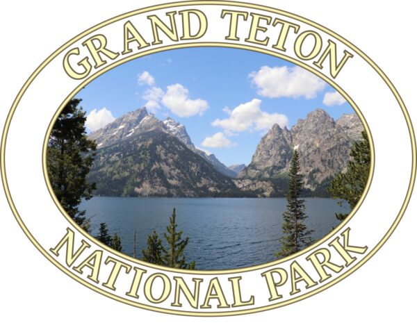 Jenny Lake T-Shirt – Grand Teton National Park Scenic Tee (Front Print, Transparent Graphic) - Image 2