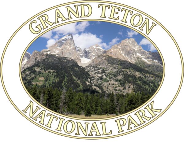 Grand Teton Mountains T-Shirt – Grand Teton National Park Scenic Tee (Back Print, Transparent Graphic) - Image 2