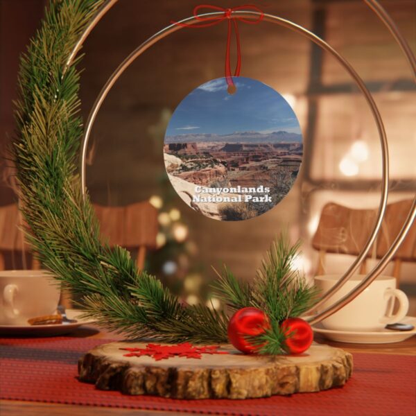 Canyonlands National Park Ornament - Scenic Desert Landscape, 3.5" Double-Sided Aluminum Christmas Ornament - Image 4