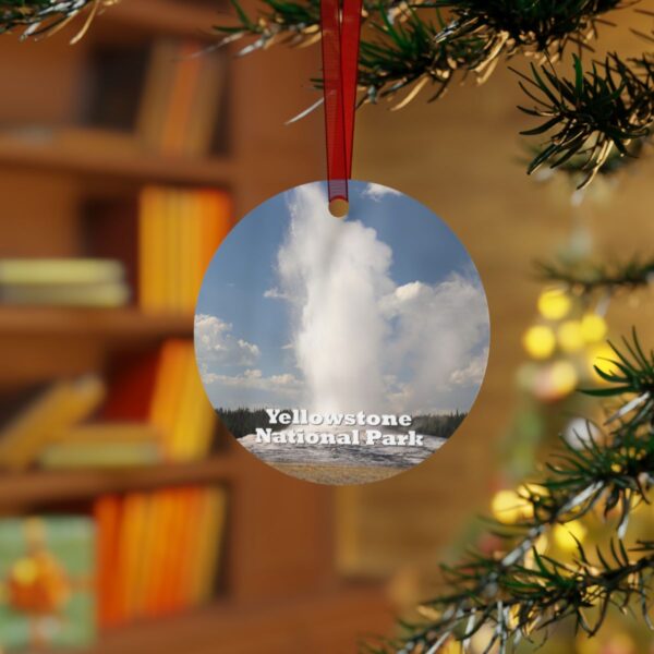 Old Faithful Ornament – Yellowstone National Park – Iconic Geyser Keepsake - Image 3