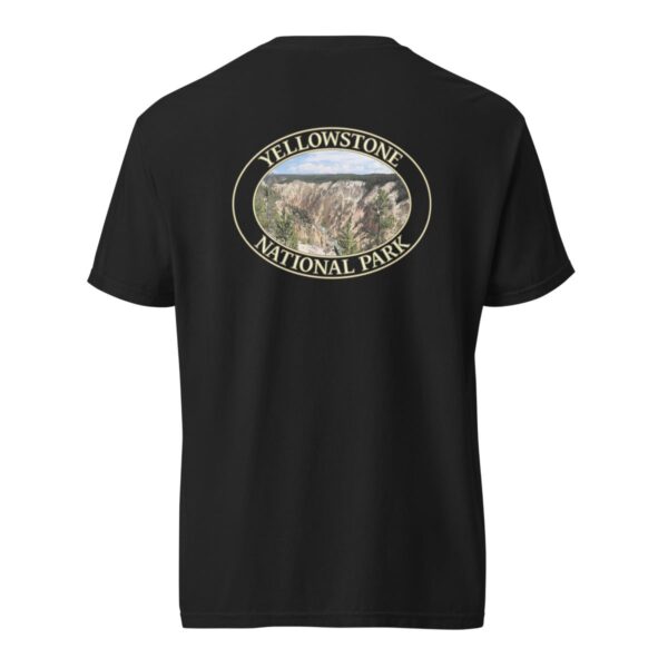 Grand Canyon of the Yellowstone T-Shirt – Yellowstone National Park Scenic Tee (Back Print, Transparent Graphic) - Image 4