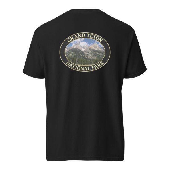 Grand Teton Mountains T-Shirt – Grand Teton National Park Scenic Tee (Back Print, Black Graphic) - Image 4