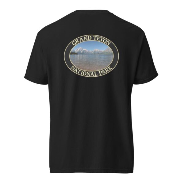 Jackson Lake T-Shirt – Grand Teton National Park Scenic Tee (Back Print, Black Graphic) - Image 4