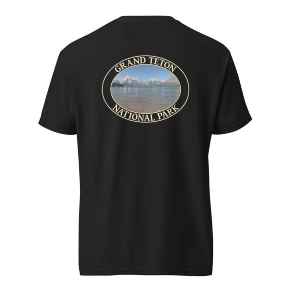 Jackson Lake T-Shirt – Grand Teton National Park Scenic Tee (Back Print, Transparent Graphic) - Image 4