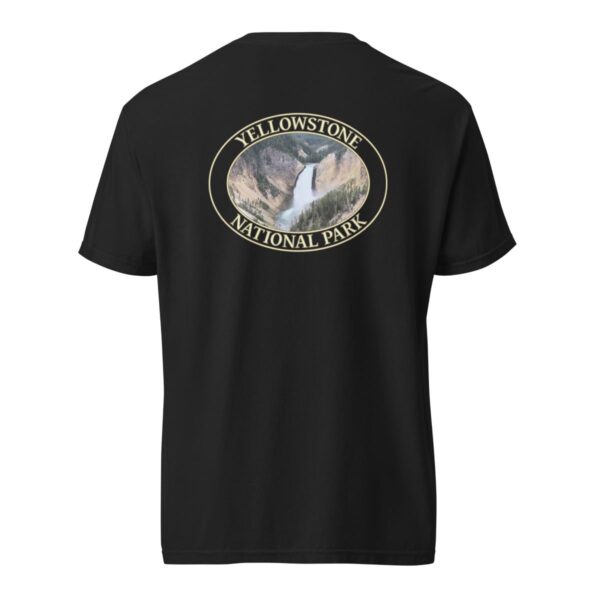 Lower Yellowstone Falls T-Shirt – Yellowstone National Park Scenic Tee (Back Print, Transparent Graphic) - Image 4