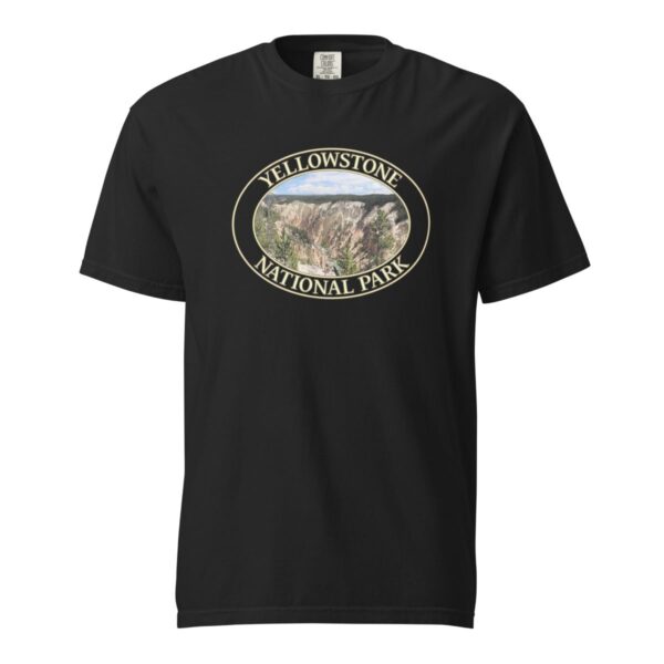 Grand Canyon of the Yellowstone T-Shirt – Yellowstone National Park Scenic Tee (Front Print, Transparent Graphic) - Image 3