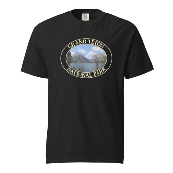 Jenny Lake T-Shirt – Grand Teton National Park Scenic Tee (Front Print, Transparent Graphic) - Image 3