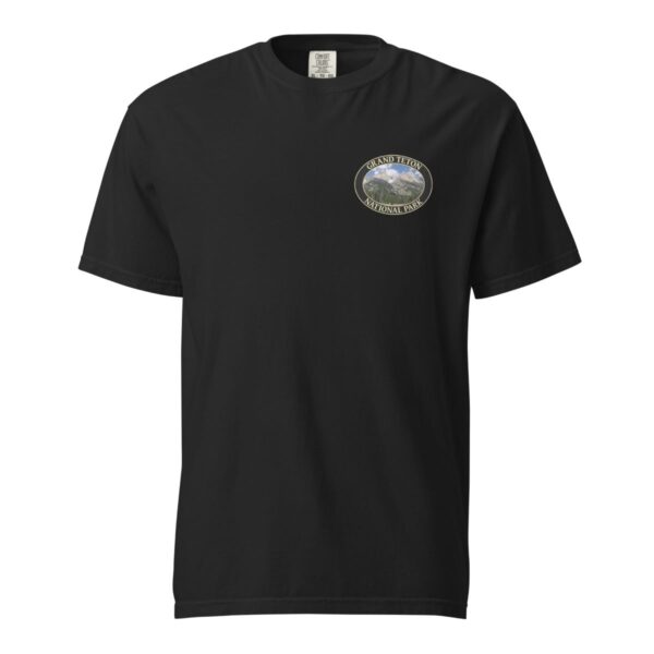 Grand Teton Mountains T-Shirt – Grand Teton National Park Scenic Tee (Back Print, Black Graphic) - Image 3