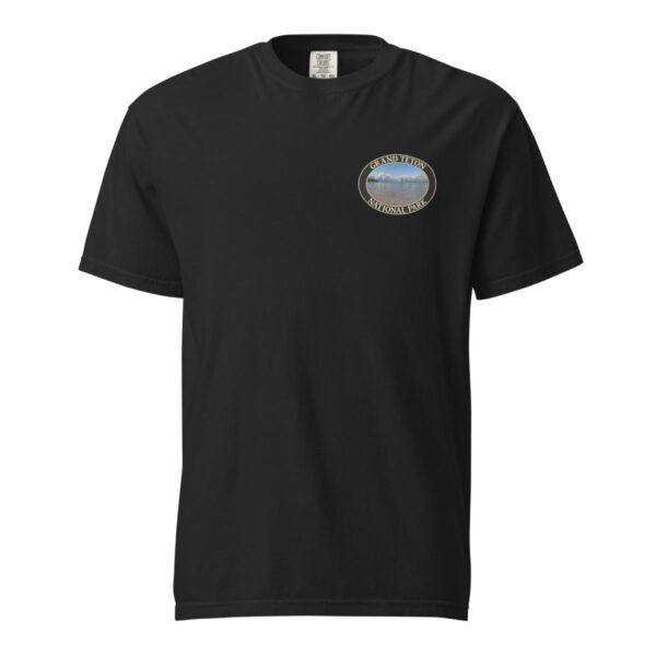 Jackson Lake T-Shirt – Grand Teton National Park Scenic Tee (Back Print, Black Graphic) - Image 3