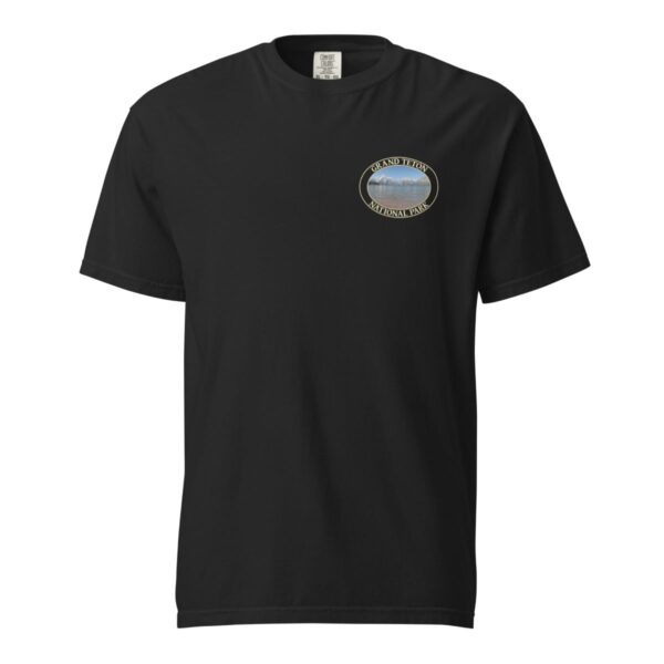 Jackson Lake T-Shirt – Grand Teton National Park Scenic Tee (Back Print, Transparent Graphic) - Image 3