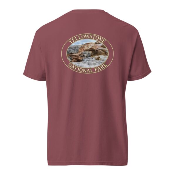 Mammoth Hot Springs T-Shirt – Yellowstone National Park Scenic Tee (Back Print, Transparent Graphic) - Image 5