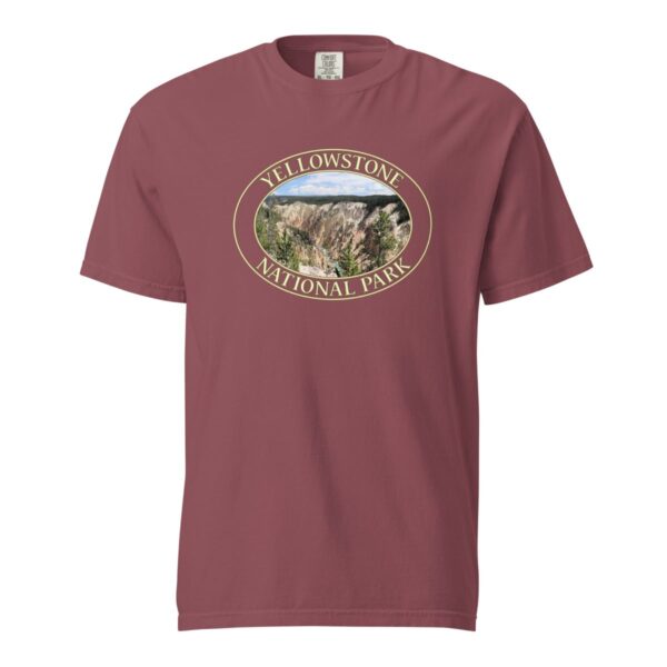 Grand Canyon of the Yellowstone T-Shirt – Yellowstone National Park Scenic Tee (Front Print, Transparent Graphic) - Image 4