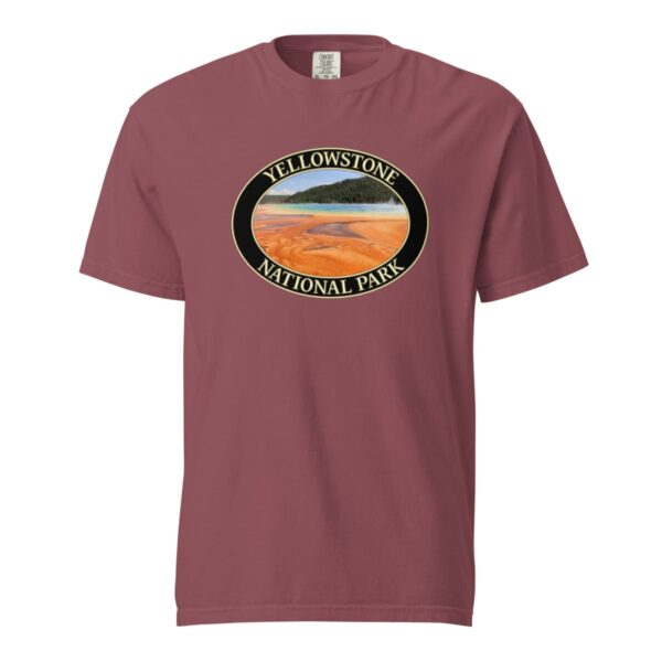 Grand Prismatic Spring T-Shirt – Yellowstone National Park Scenic Tee (Front Print, Black Graphic) - Image 4