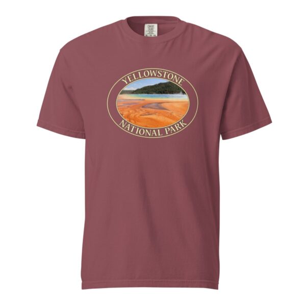 Grand Prismatic Spring T-Shirt – Yellowstone National Park Scenic Tee (Front Print, Transparent Graphic) - Image 4