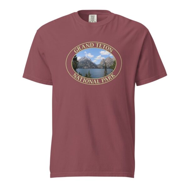 Jenny Lake T-Shirt – Grand Teton National Park Scenic Tee (Front Print, Transparent Graphic) - Image 4