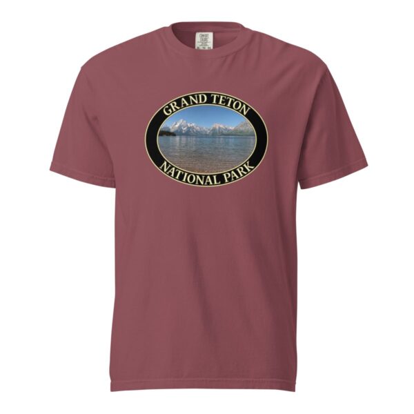 Jackson Lake T-Shirt – Grand Teton National Park Scenic Tee (Front Print, Black Graphic) - Image 4