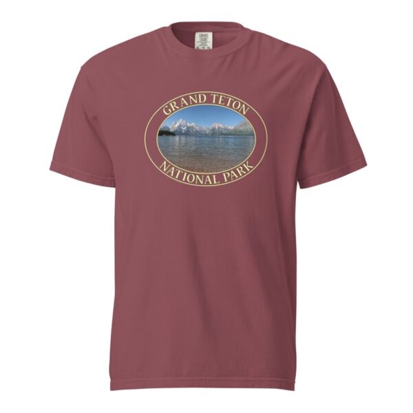 Jackson Lake T-Shirt – Grand Teton National Park Scenic Tee (Front Print, Transparent Graphic) - Image 4