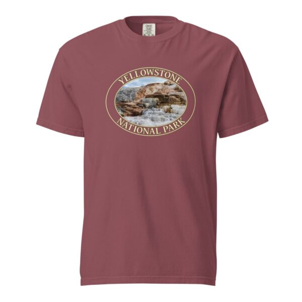 Mammoth Hot Springs T-Shirt – Yellowstone National Park Scenic Tee (Front Print, Transparent Graphic) - Image 4