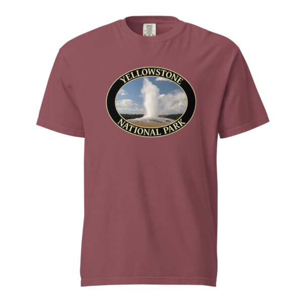 Old Faithful T-Shirt – Yellowstone National Park Iconic Geyser Tee (Front Print, Black Graphic) - Image 4