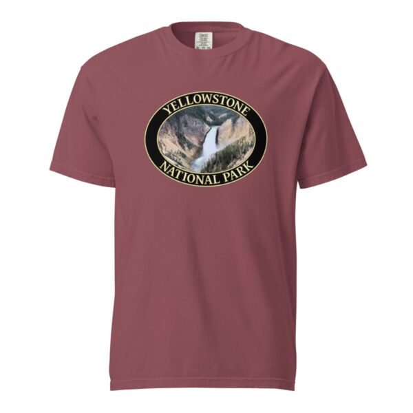 Lower Yellowstone Falls T-Shirt – Yellowstone National Park Scenic Tee (Front Print, Black Graphic) - Image 4