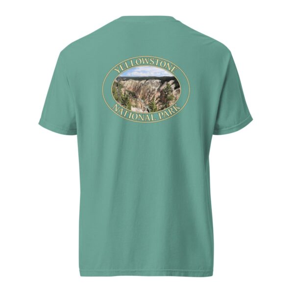 Grand Canyon of the Yellowstone T-Shirt – Yellowstone National Park Scenic Tee (Back Print, Transparent Graphic) - Image 6