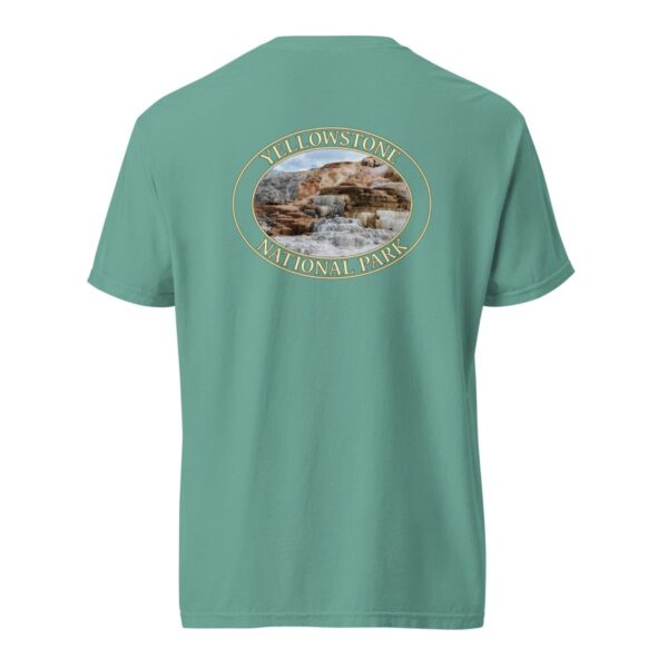 Mammoth Hot Springs T-Shirt – Yellowstone National Park Scenic Tee (Back Print, Transparent Graphic) - Image 6