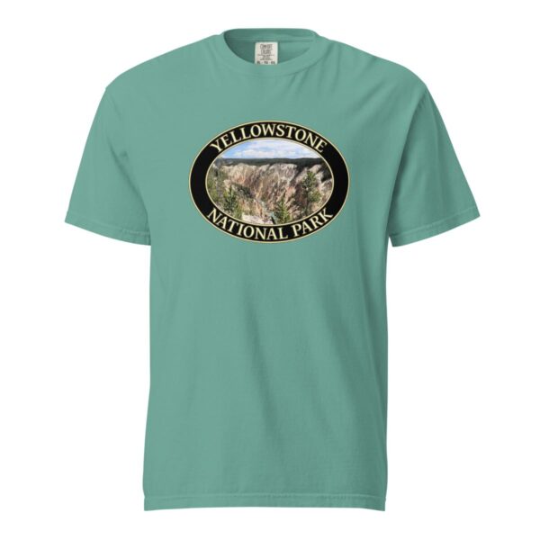 Grand Canyon of the Yellowstone T-Shirt – Yellowstone National Park Scenic Tee (Front Print, Black Graphic) - Image 5