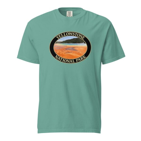 Grand Prismatic Spring T-Shirt – Yellowstone National Park Scenic Tee (Front Print, Black Graphic) - Image 5